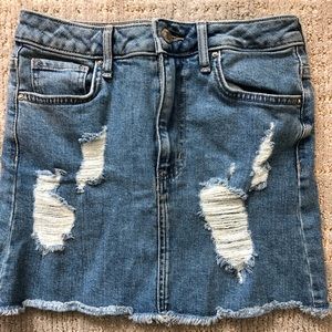 Forever 21 jean mini skirt